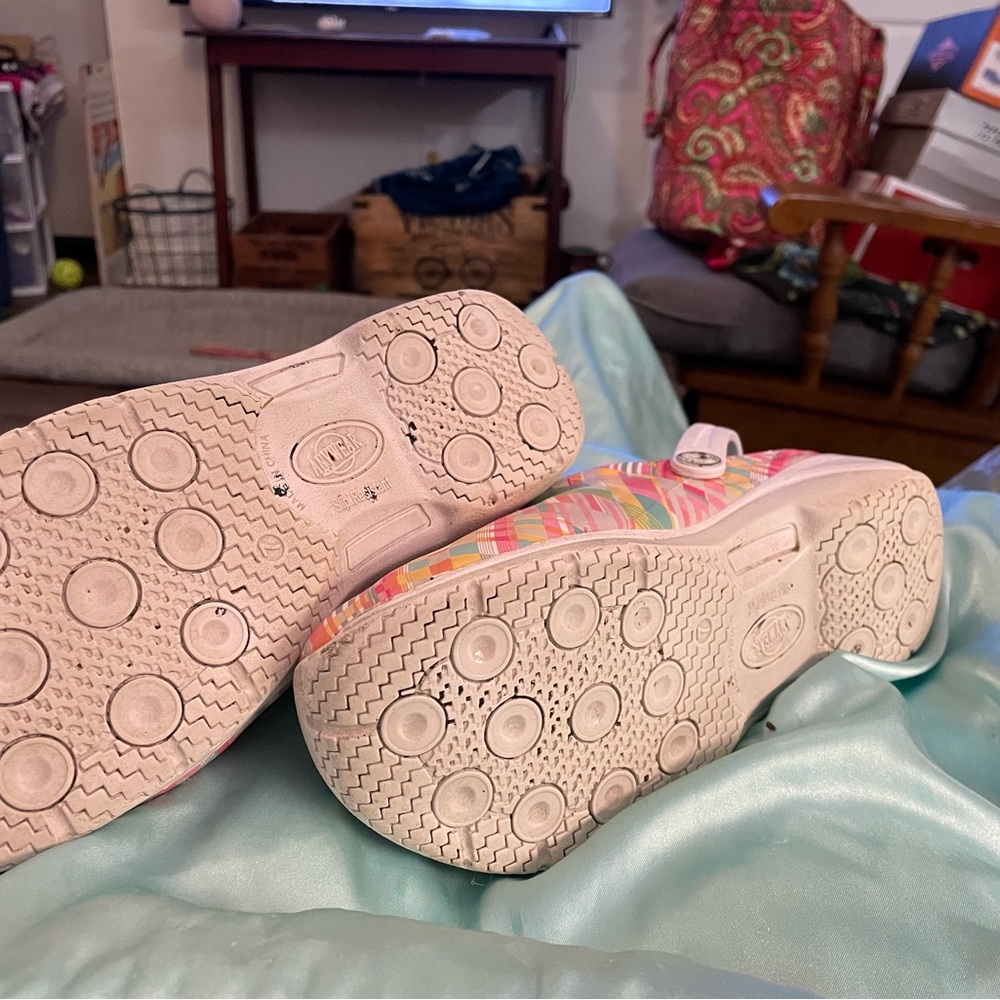 Colorful Plaid Clogs - Picture 2 of 3